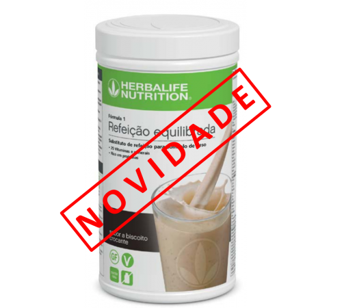 NOVA Geração Herbalife Nutrition F1 550g - sem glúten e sem lactose e com ingredientes veganos