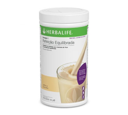 Fórmula1 Herbalife Sem Soja, Lactose e Glúten – Baunilha (550g embalagem)